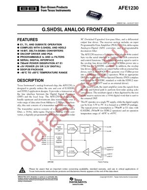 AFE1230E datasheet  